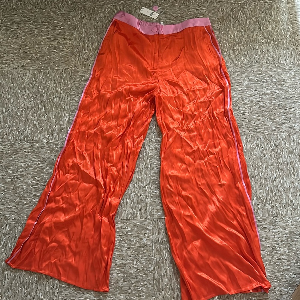 Anthropologie satin pants nwt